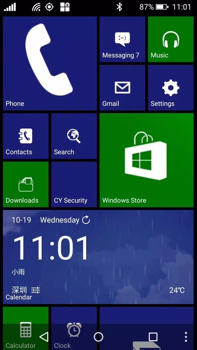 Wp8 + launcher for Android mobile 
